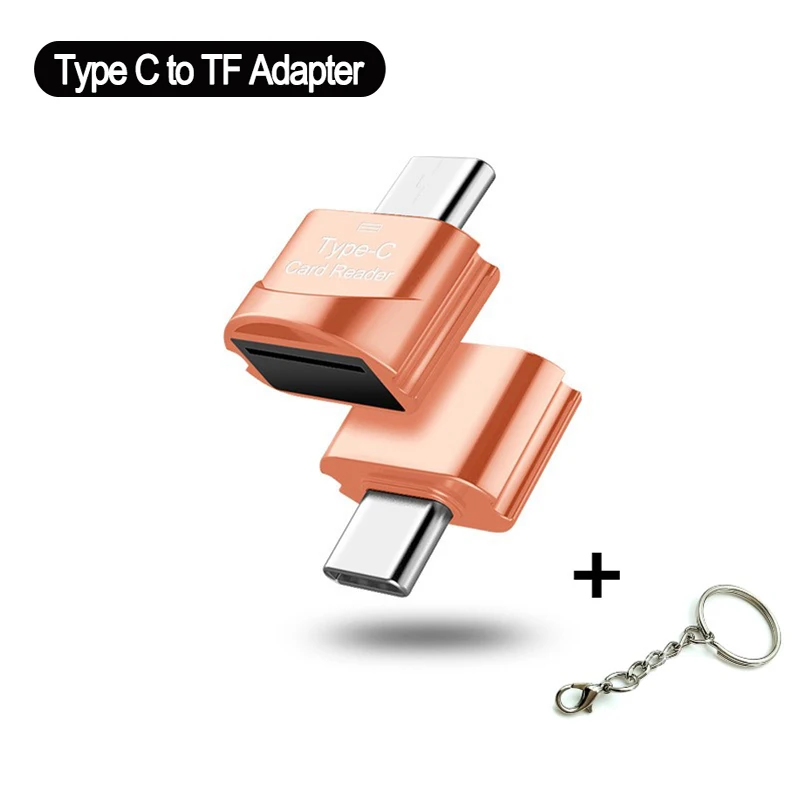 female usb to male phone jack adapter Type C To Micro-SD TF Adapter OTG USB Adapters Smart Memory Card Reader Micro USB To Type C Micro-SD Adapter for Xiaomi Macbook cell phone plug adapter Adapters & Converters