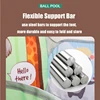 1.2M Kids Playpen Playground Baby Ball Pit Balls Dry Pool with Basketball Hoop Children's Tent Park Portable Kids Balloons Toys 4