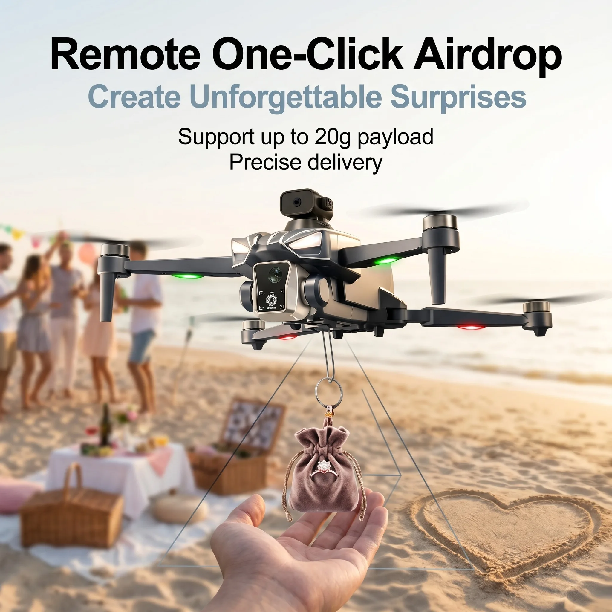 รูปสินค้า โดรน 8K หลบหลีกสิ่งกีดขวาง ถ่ายภาพพาโนรามา