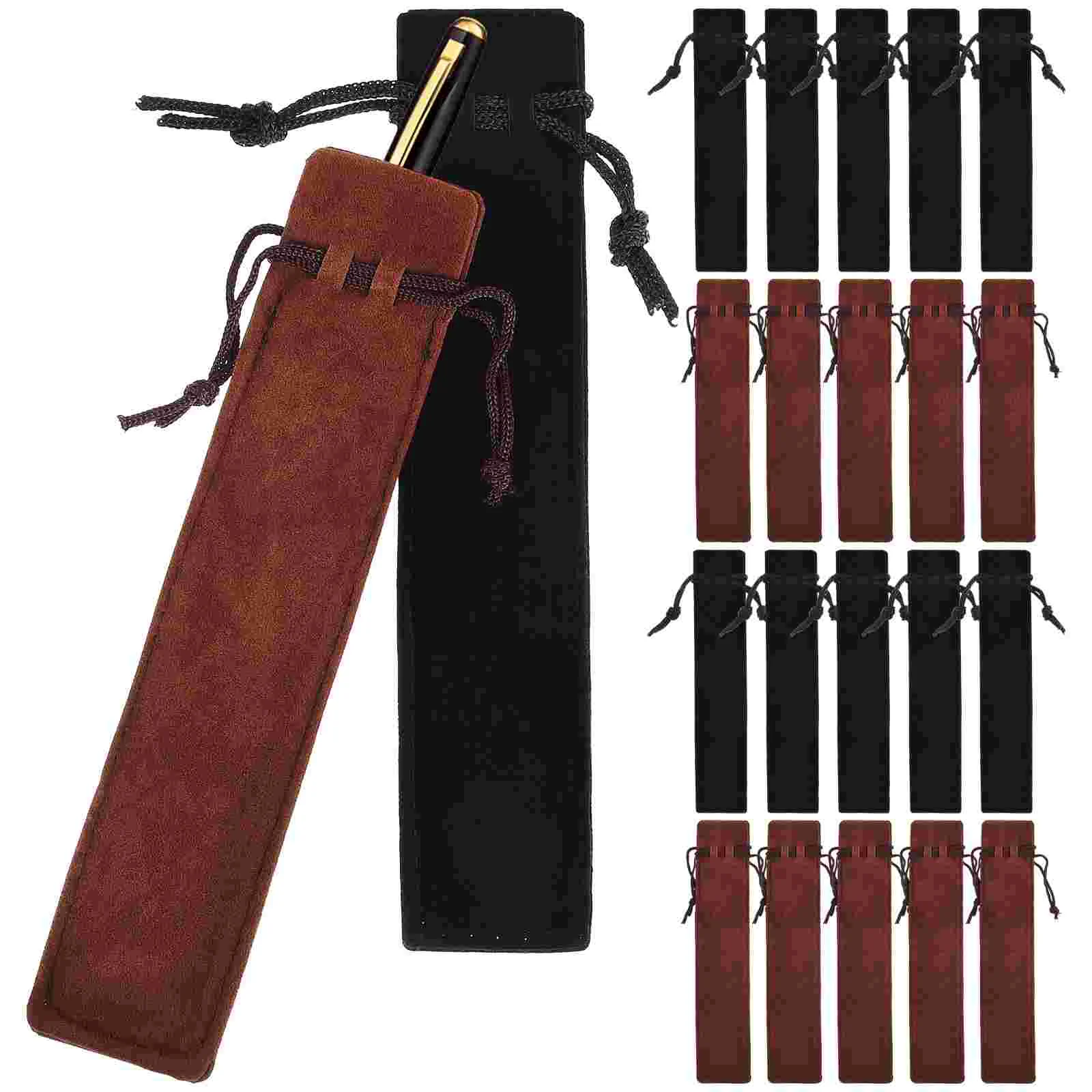 

50 Pcs Pencil Case Sleeve Bag Bags for School Pouch Single Gift Drawstring Organizers Velvet Storage
