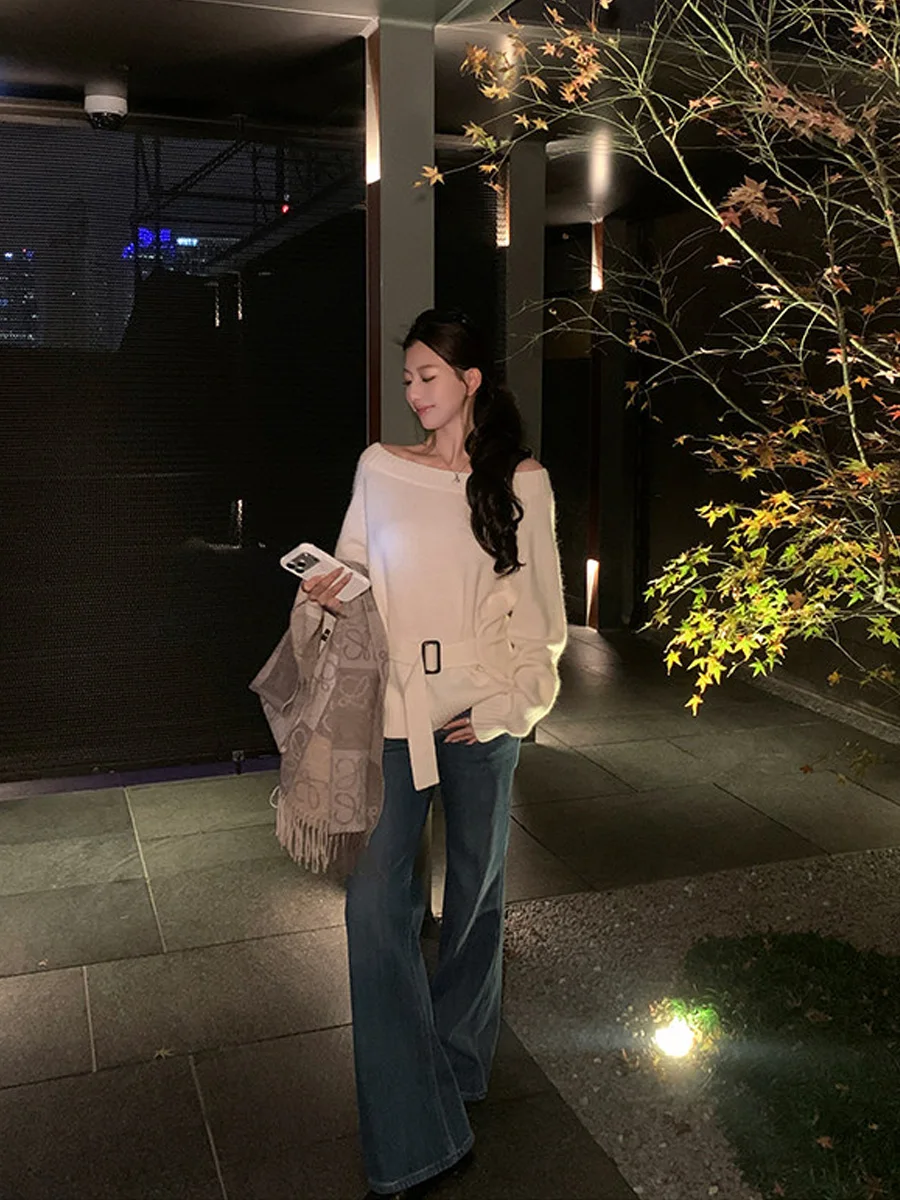 출산 바지 봄 새로운 스타일 벨 바닥 얇은 신축성 있는 임산부용 스트레이트 레그 청바지 올 시즌 긴 바지