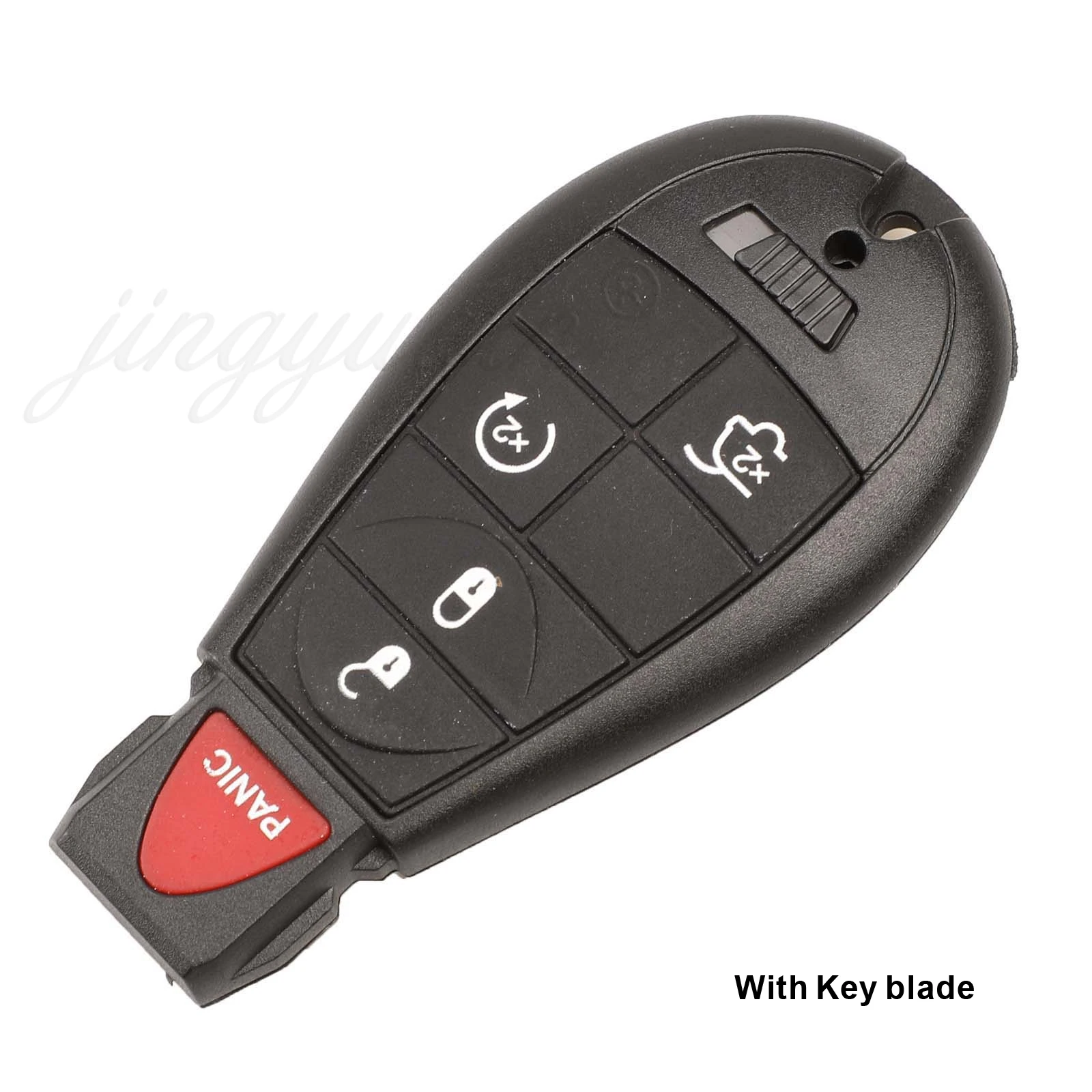 HIBEYO Custodia per chiave pieghevole per auto, adatta per jeep, in pelle, per Jeep Cherokee Renegade Grand per Dodge Ram Charger 1500 Chrysler 300C, chiave a 4 tasti, rosa