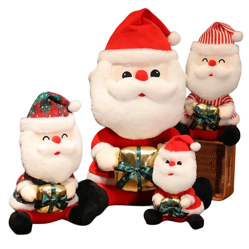 

Cartoon Santa Claus Plush Ornament Decoration Large Cushion Plush Toy Festive Birthday Christmas Children's Gift 28/38/50/60cm
