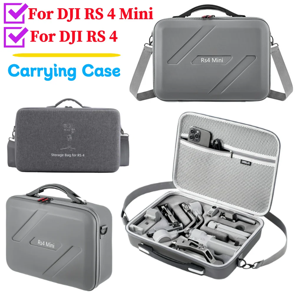 Portable Storage Case PU Travel Shoulder Bag for DJI RS4 Mini Ronin 4 Mini Handheld Stabilizer