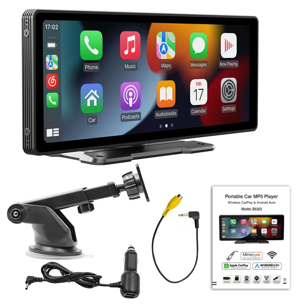 thumbnail image 1 of Radio para coche con pantalla universal de 10,26", reproductor de vídeo multimedia con WIFI, pantalla inalámbrica Carplay para Apple o Android, 1 of 5