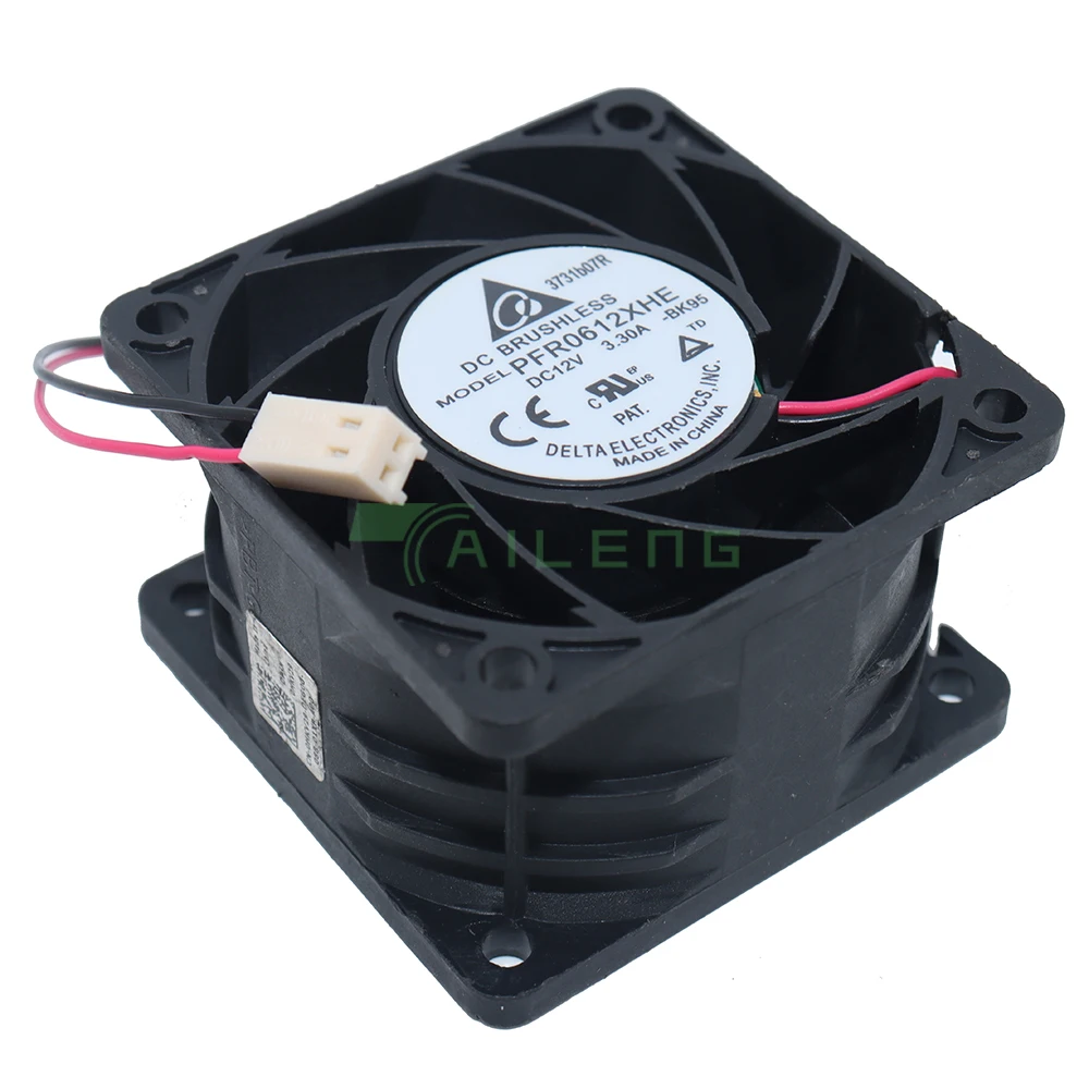 Delta-ultra Forte Fluxo de ar de Alta Velocidade Ventilador Axial 6038 Pfr0612xhe dc 12v 3.30a Novo - Imagem 5