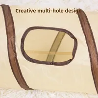 Foldable Easy-to-Store All-in-One Cat Play Tunnel - Striped Interactive Toy for Fun and Exploration Kitten Toy Cat Play Tunnels 6