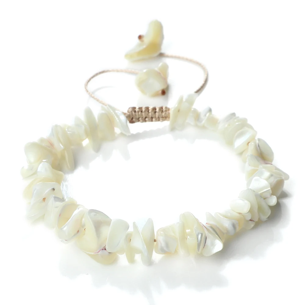 Set Gioielli Boho Con Conchiglie: 2 Collane E 1 Bracciale Regolabili - Perle Finta E Lega Dorata - Accessori Mare E Vacanze