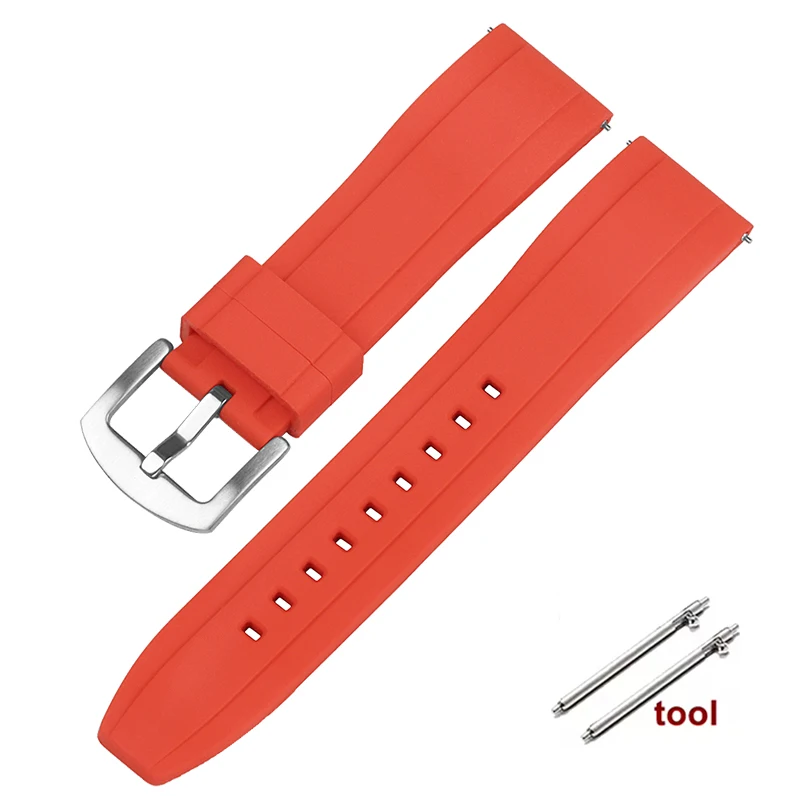 Premium Waterproof Silicone Sport Strap - Quick Release, Multiple Colors
