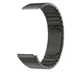 Elegant 22mm Stainless Steel Watch Strap for Smartwatches - Premium Smartwatch Accessories (Gray)