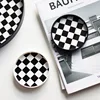 Nordic Ins Black and White Cup Mat Checkerboard Tea Coaster Table Mat Coaster  Nordic Home Decor Desktop Storage 1