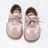 Children's Board Shoes Four Seasons Models Casual Girls Sneakers Two-Color Non-slip Round Head Cute Casual Lace-up Kid's Shoes 4
