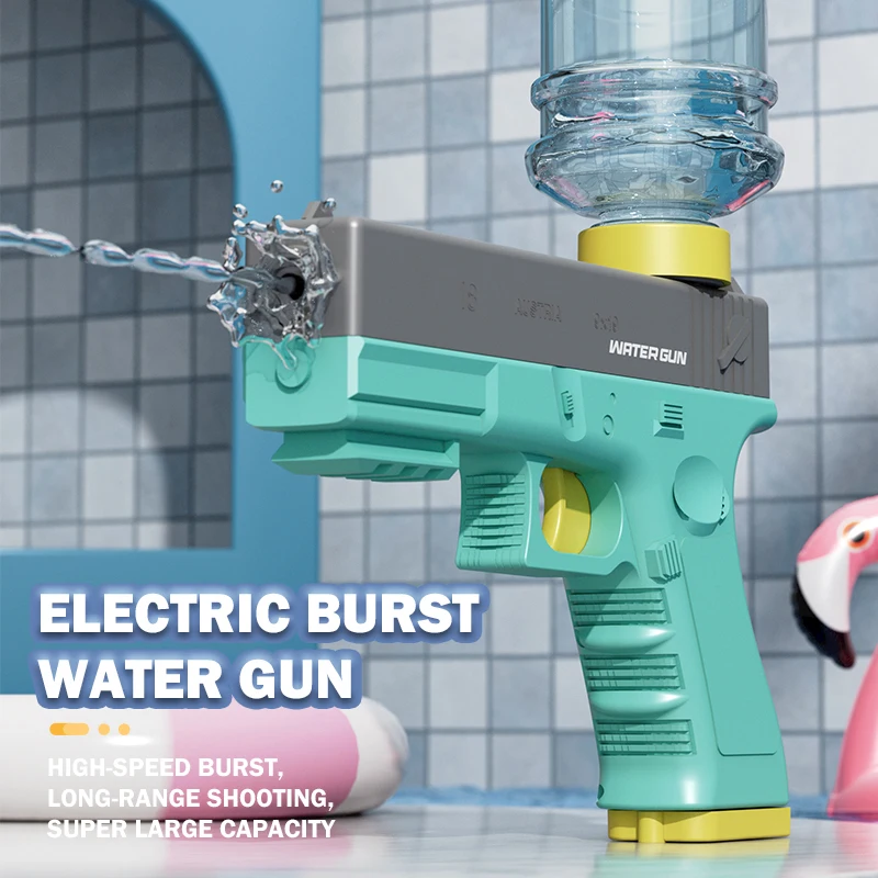Electric Water Gun Pistol Shooting Toy Full Automatic High Pressure Strong Large Capacity Water Gun Children's Toys Birthday Gif 2
