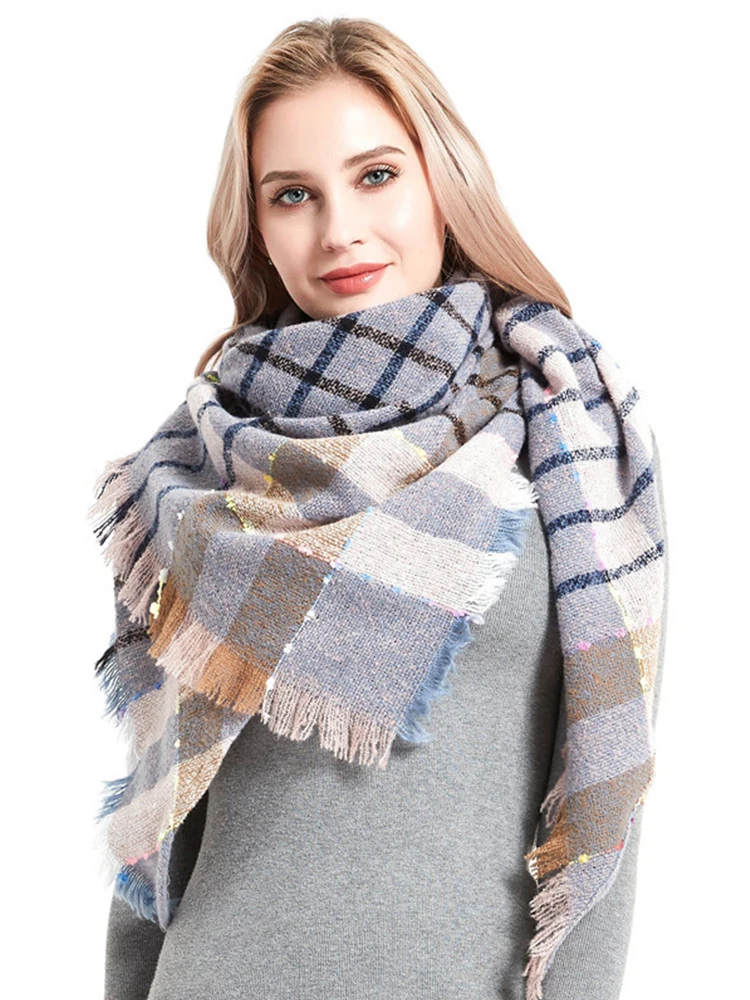 

Fashion Imitation Cashmere Women Triangle Scarf Autumn Winter Scarve Pashmina Mujer Female Echarpe Hiver Foulard Bufanda Shawls