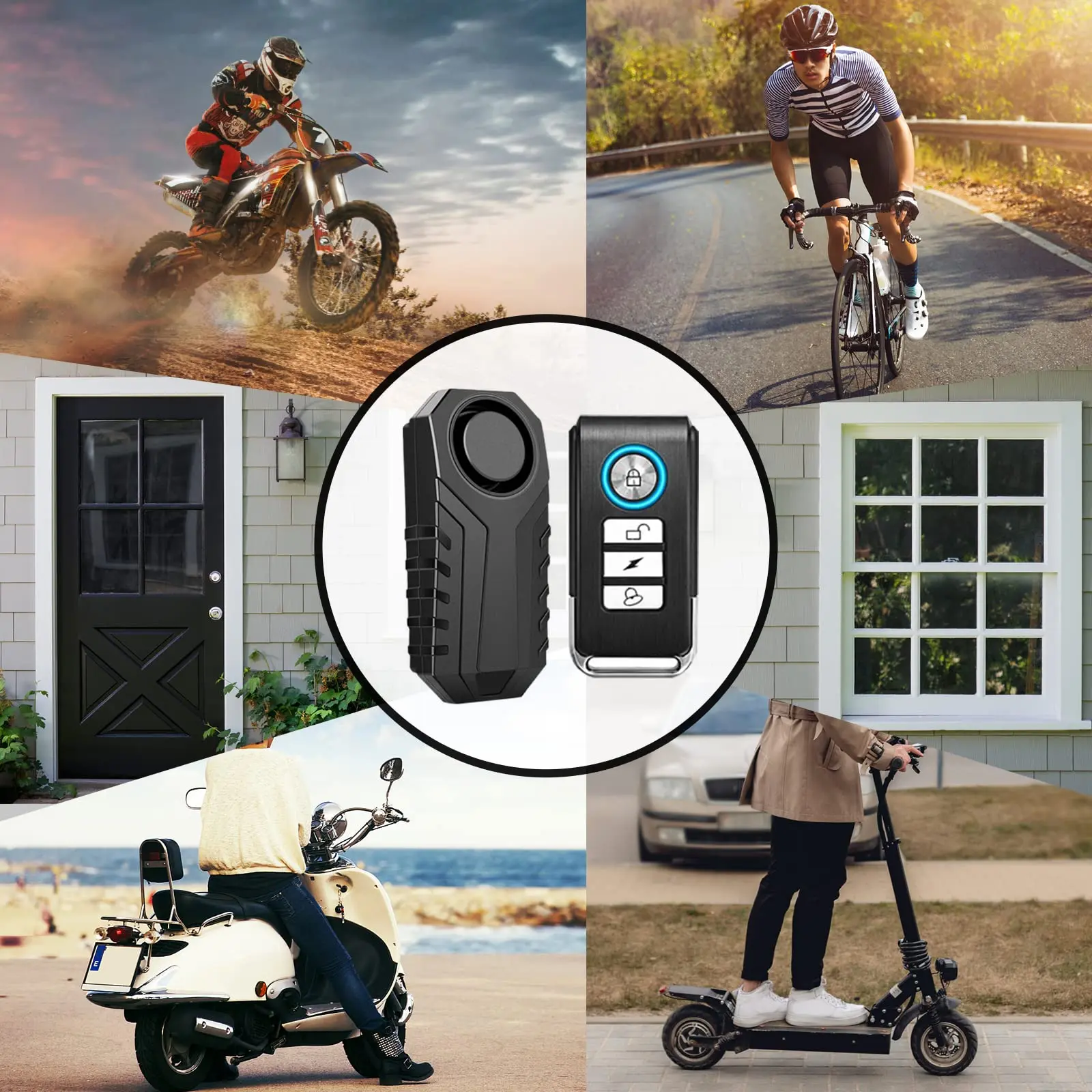113dB Anti Theft Bicycle Motorcycle Alarm Wireless Security Vibration Sensor Waterproof Electric Bike Alarm with Remote Control AliExpress