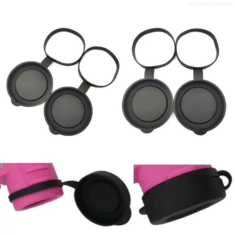 Universal Silicone Dust Caps For Binocular/Monocular Lens 61-63MM Soft Cover For Hiking and Outdoors Activity F0T6