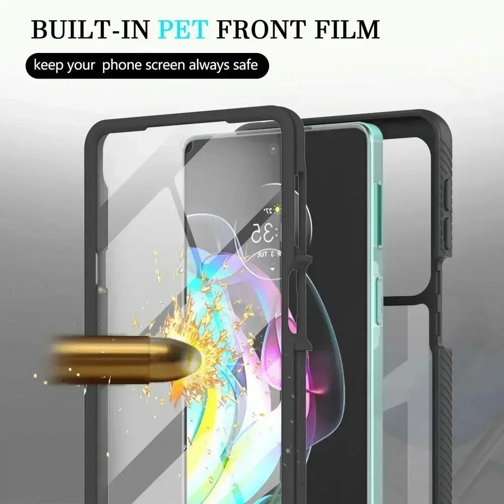Crystal Clear 360° Protection Case with Front PET Film