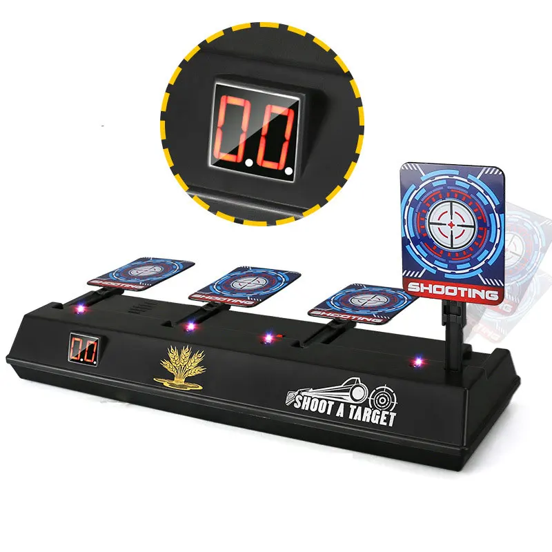 360&deg; Rotating Movable Electronic Scoring Target Automatic Return Dmart Toy Gun Target Shooting Accessories