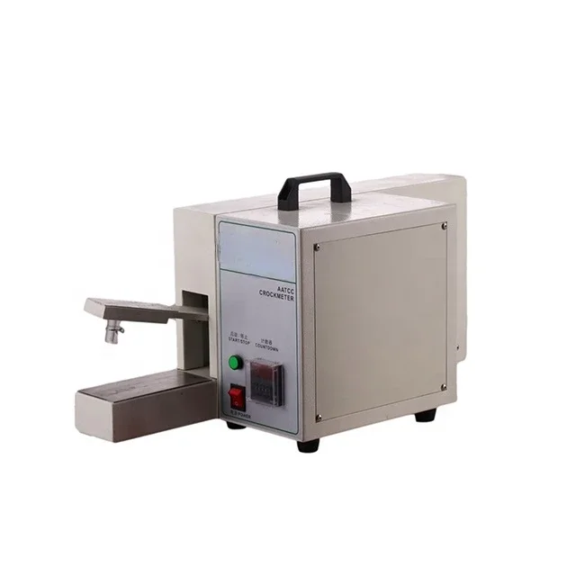 

Electric Friction Color Fastness Tester AATCC Crockmeter Auto to Crocking Machine