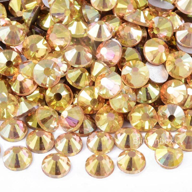 Bulk Wholesale Sunshine Non Hotfix Rhinestones Flatback Diamond стразы Glitter Glass Nail Art Crystals for Nails Wedding Dress 3