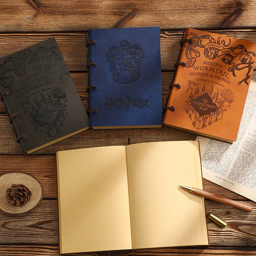 Vintage Magic Notebook pu Cover Journal a5 a6 Planejador Grosso Papel em Branco Corda Diário Cadernos Escola Papelaria de Escritório Presente - Imagem 6