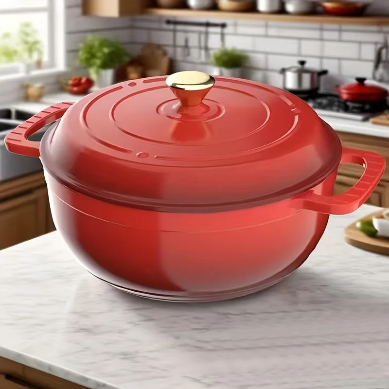 Enameled Cast Iron Dutch Oven 4