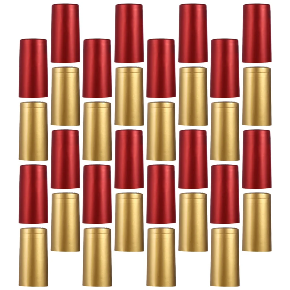 

200 Pcs Bottle Shrink Film Heat Covers Tops Capsule Pvc Sealers Disposable Capsules with Tear