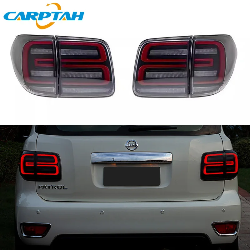 

Car LED Taillight Tail Light For Nissan Patrol Y62 2010-2018 Rear Running Light + Brake + Reverse Lamp + Dynamic Turn Signal