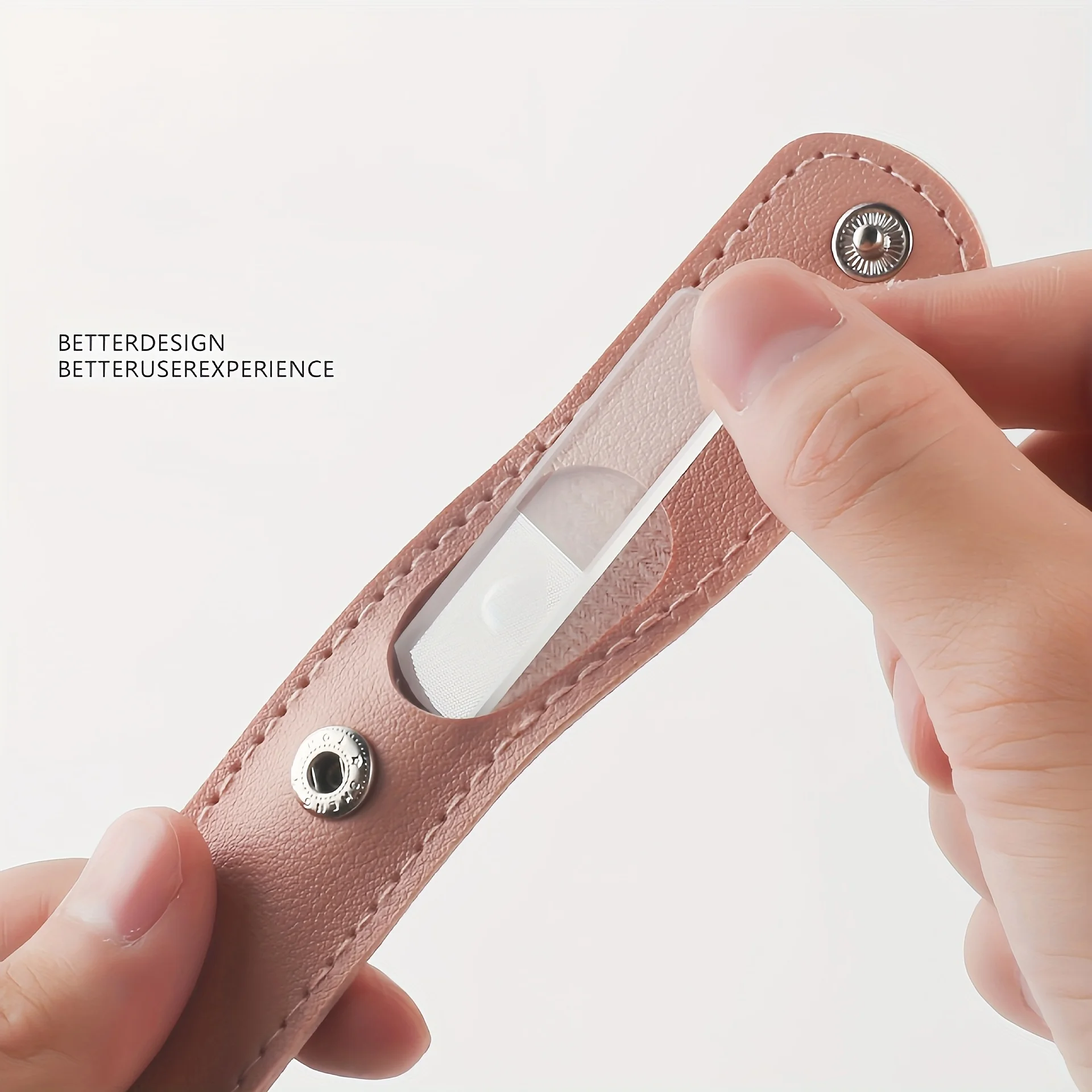 Nano Glass Nail File, Double-Sided Manicure Pedicure Polishing Tool, Portable Mini Nail Care Buffer for Home Travel Gift Use