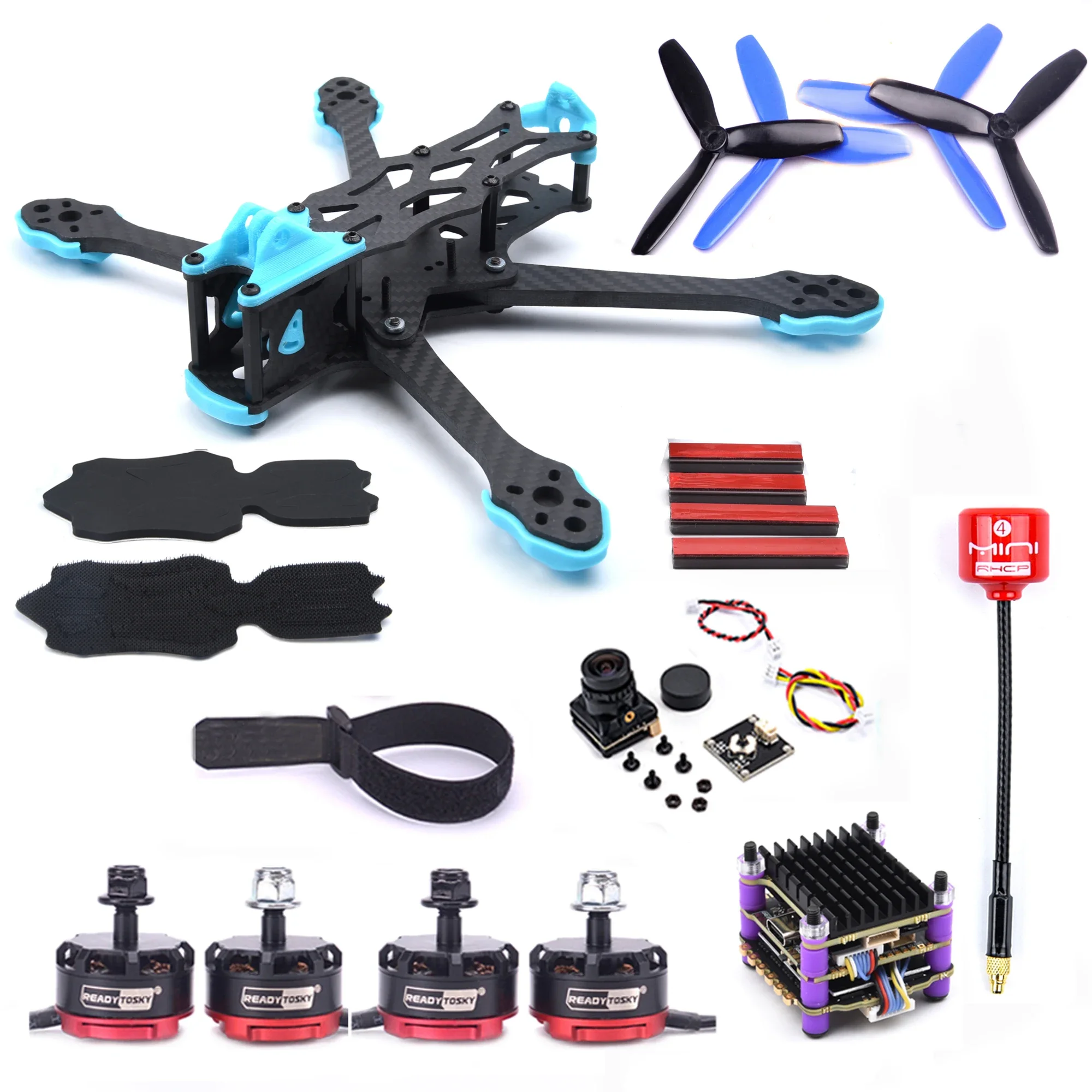 ตัวเลือกสินค้า โดรน FPV คาร์บอนไฟเบอร์ 250 มม. พร้อมกล้อง HD
