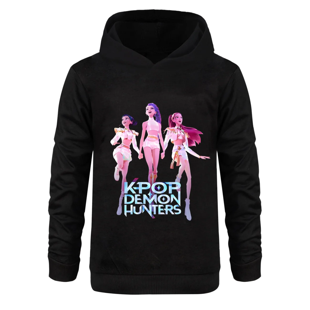 Sweat-shirt Kpop Demon Hunters - Manches Longues, Graphique - Pour Filles Et Garçons - Taille S à 3XL