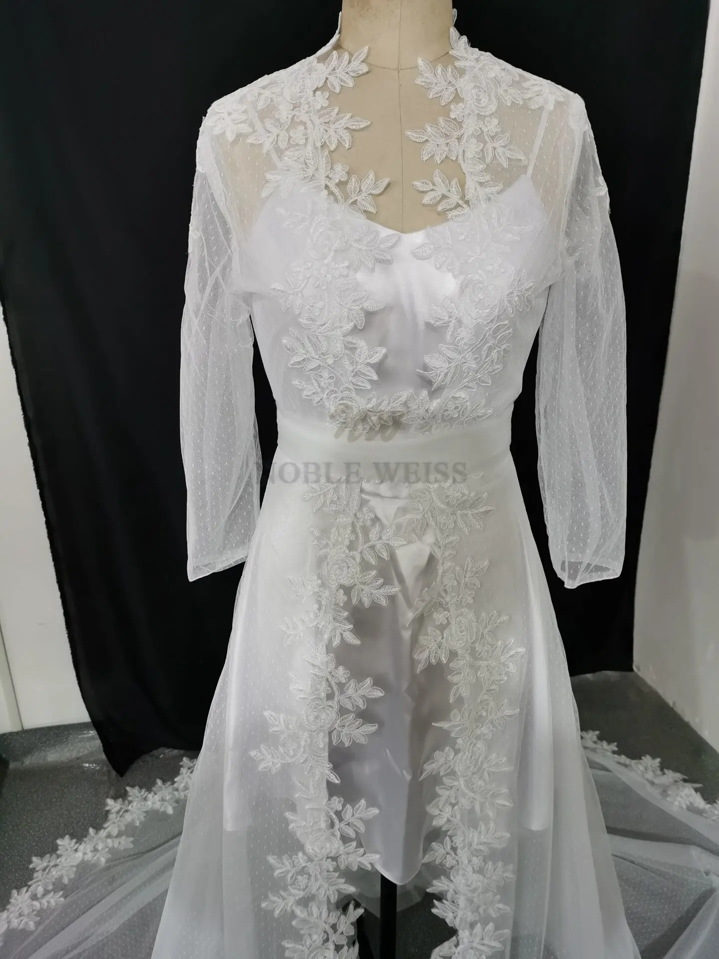 Chaqueta Chaleco De Encaje Para Vestido De Novia Vestido Blanco Encaje  Chaquetas De Bolero De Encaje, image size:1440x1920