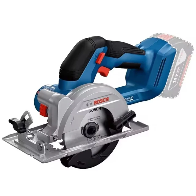 목재용 톱에 최적화된 BOSCH GKS 18V-44 전기 원형 톱과 배터리 충전기 세트