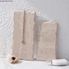 Wabi Sabi style natural cave stone flat plate Irregular edged beige cave stone tray Aromatherapy perfume jewelry storage tray 3