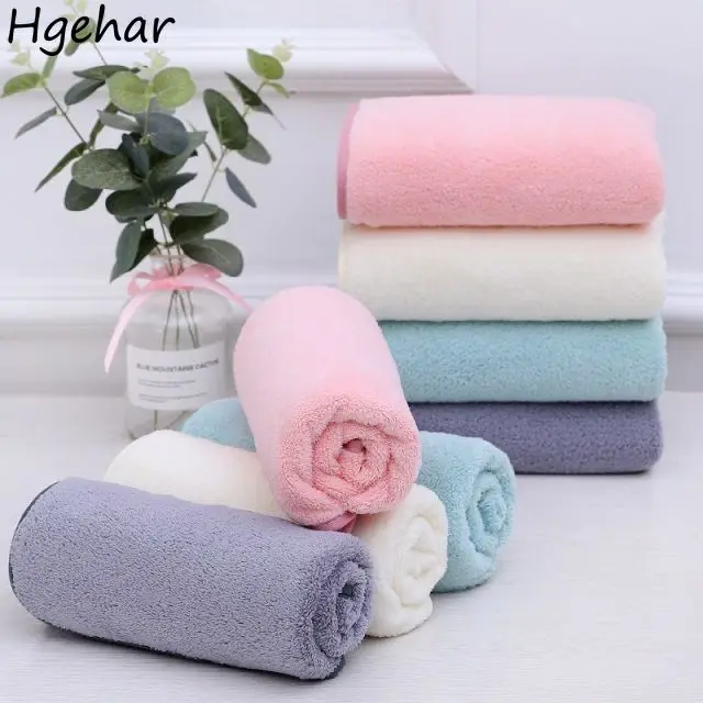 

Quick Drying Towel Face Hand Multi-function Washcloth Simple Soft Absorbent Coral Velvet Towels Adult Household Skin-friendly