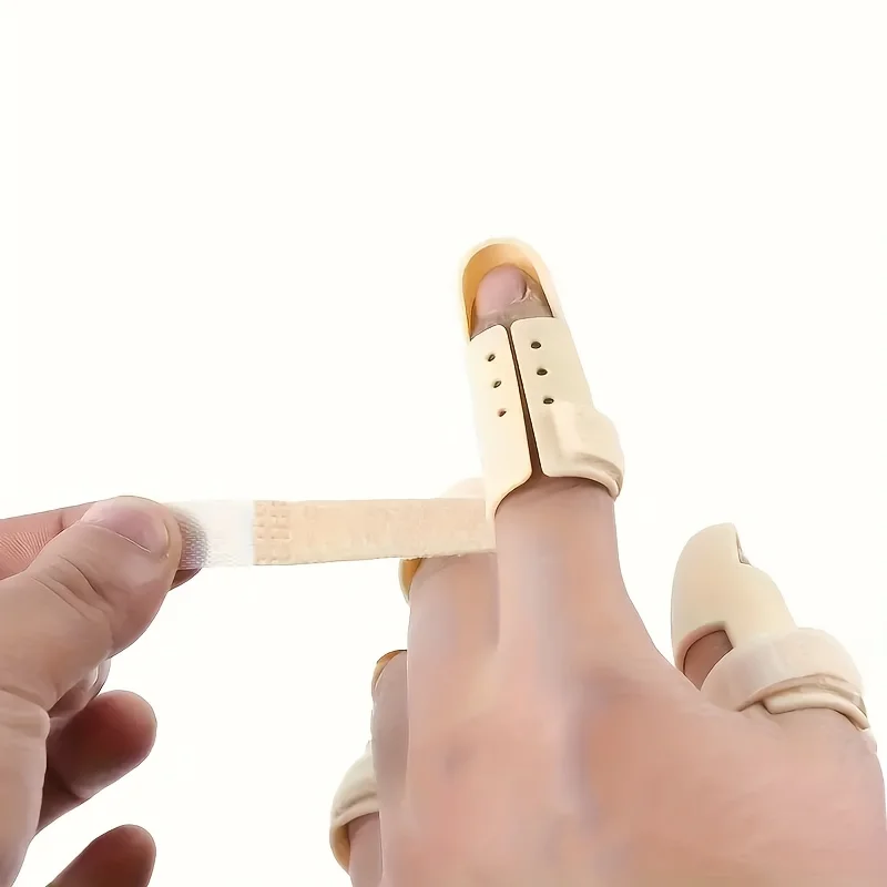 5-teilige verstellbare Fingerschiene für Männer und Frauen – robustes PE-Material, Unterstützung bei Verletzungen und Sportschutz, atmungsaktives Design – Detail 5