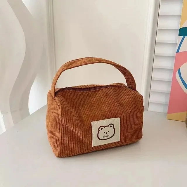 Women's Cosmetic Bags Plush Cute Summer Fashion Large Soft Comfortable Handbag With Handle 2