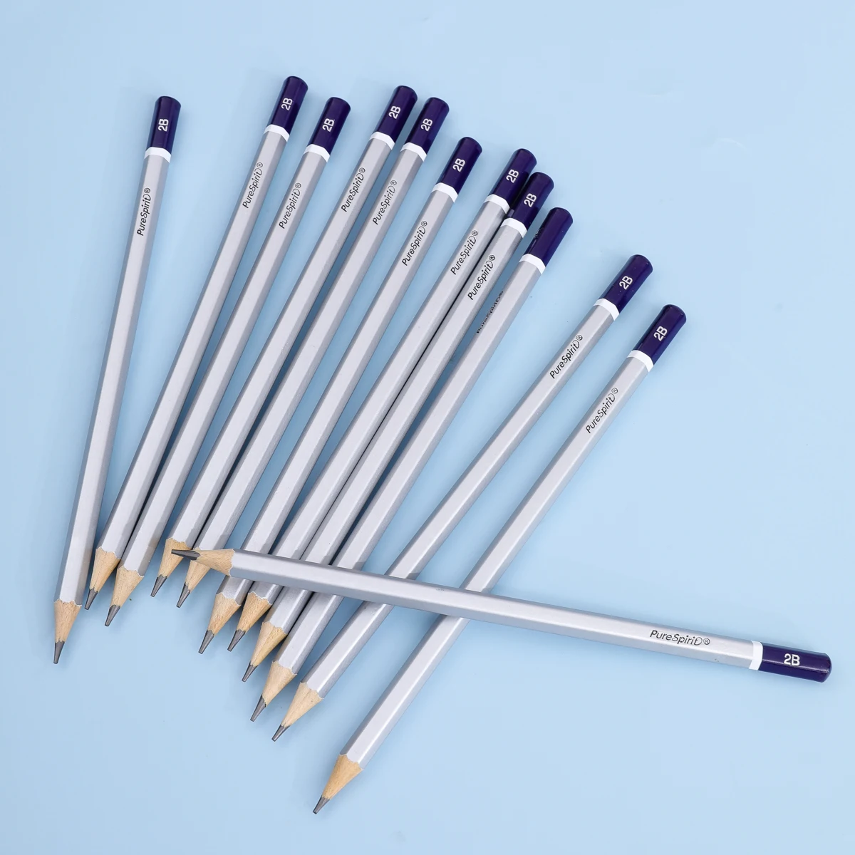 2B Drawing Pencils Sketch Pencil 12pcs Graphite Professional Black Lead Pencils for Sketching Writing 2