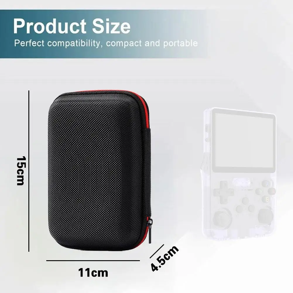 Game Console Case For R36S / R35S Game Console Storage Bag EVA Hard Shockproof Protective Case Carrying Bag Mini Pouch For R36S Organizer