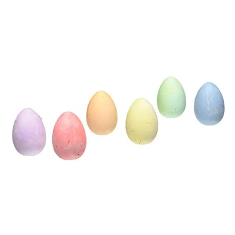 

6 шт., цветной мел премиум-класса в форме яйца для детей, доска, школьный офис, тротуар