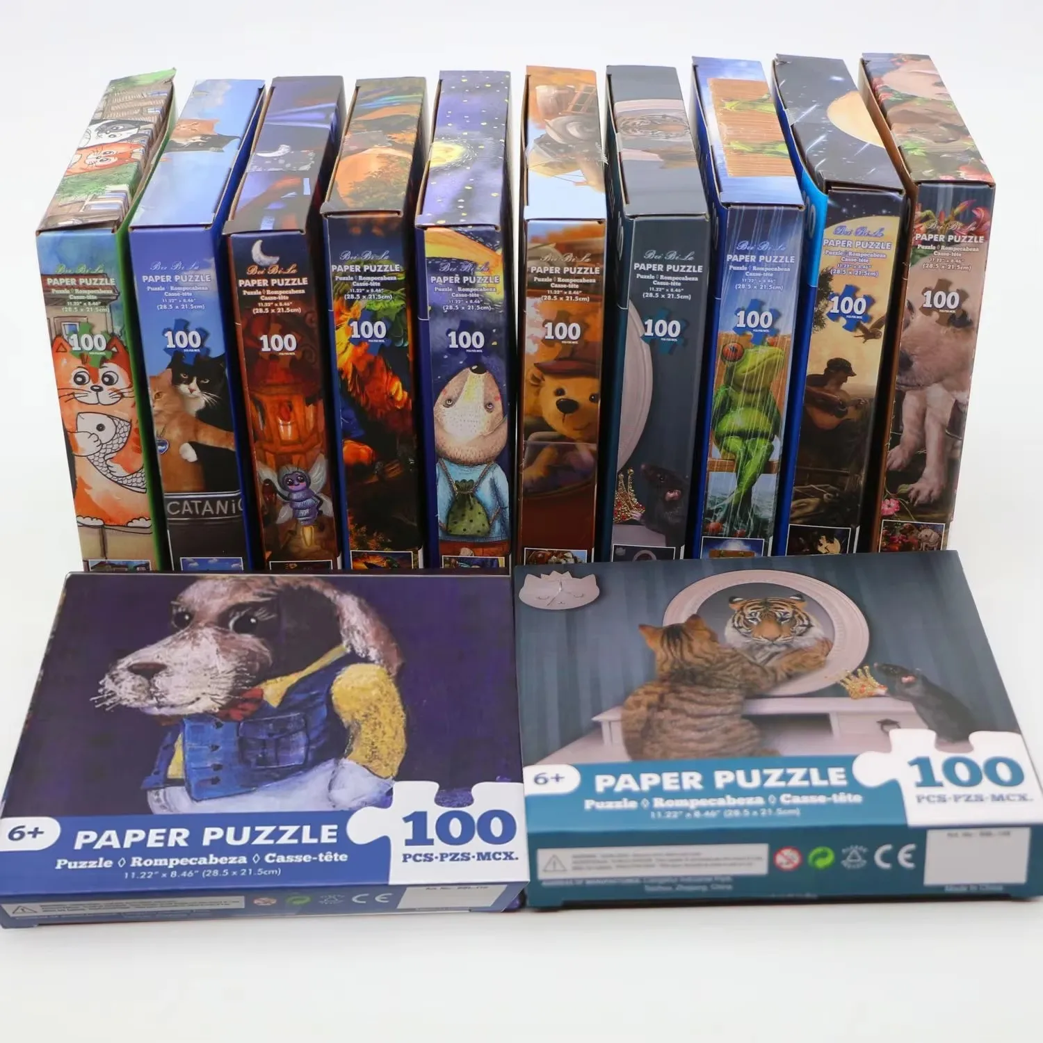100-Piece Dog-Themed Relaxation Jigsaw Puzzle for All Ages – Perfect Educational Gift