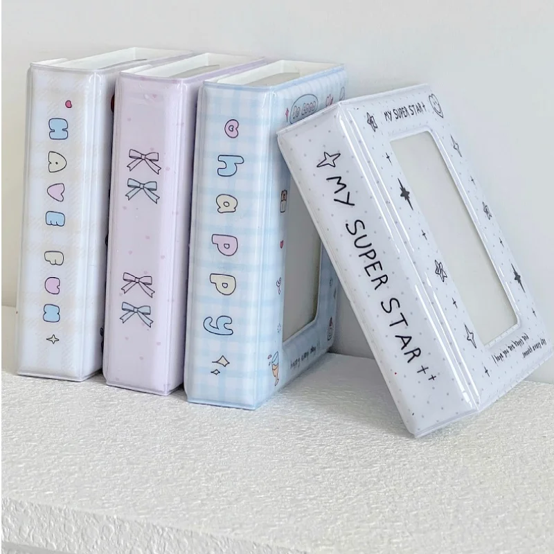 Kawaii Cartoon Star Idol Kpop Photo Card Holder Book Cute Photo Album Protective Display Photocard Protective School Stationery 5