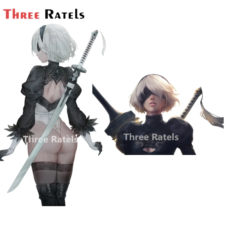 

3D Автомобильная наклейка Three Ratels B26 для Yorha 2B Nier, автомобильный аксессуар, виниловая наклейка, наклейка для ноутбука, скейтборда, багажа s