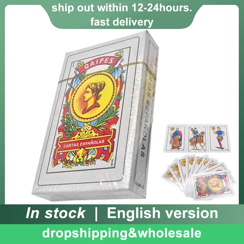 

Spanish Poker Cards Deck 50 Pcs Spanish Playing Cards Creative Game Cards W/Unique Patterns Social Interaction Game Poker Cards