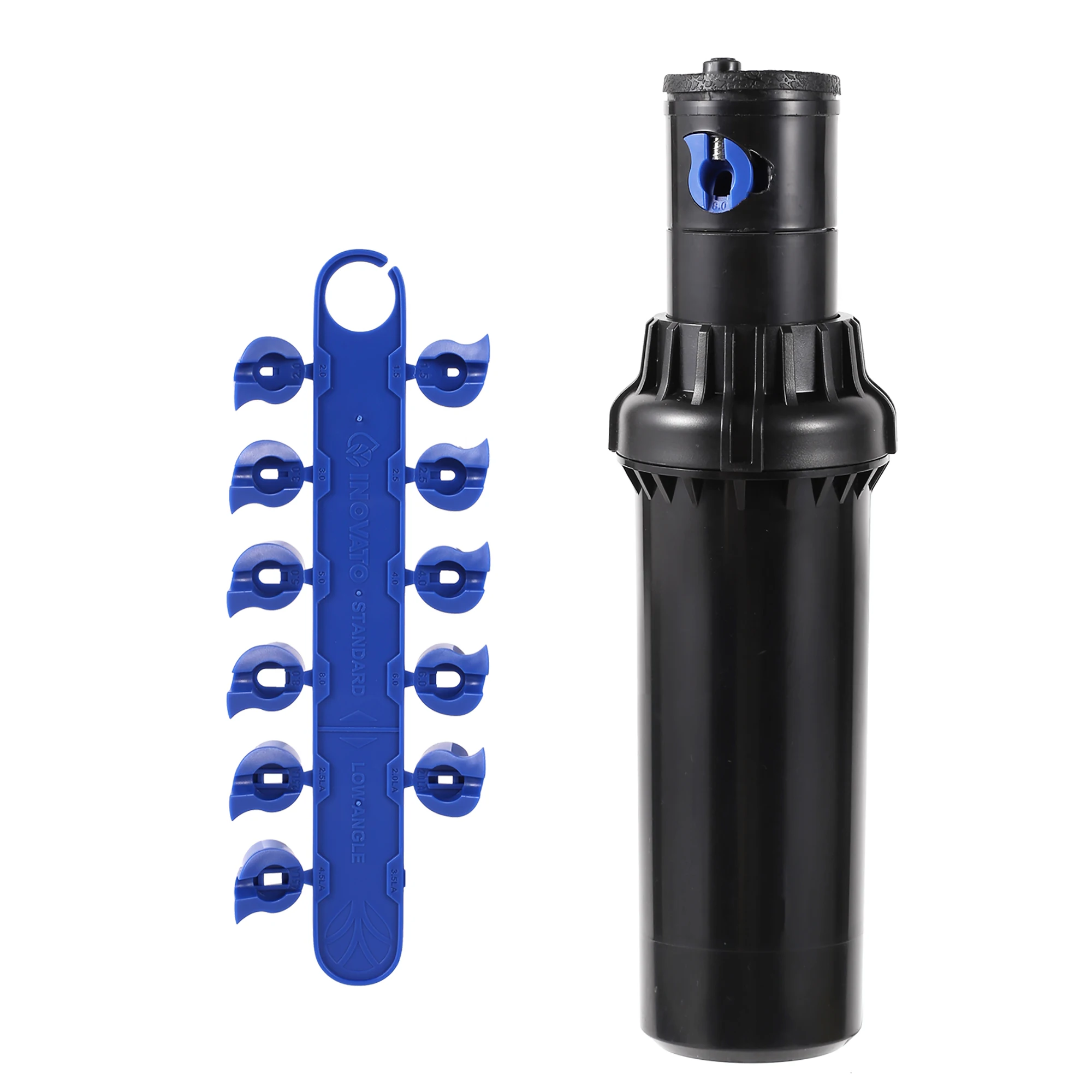 

Garden Lawn Rotor Sprinkler 3/4 Inch Female Thread Landscapes Pop-up Spray Head 40°~360°Adjustable with 12Pcs Replacement Nozzle