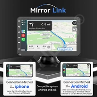 VENBES 7 pouces autoradio sans fil Carplay Android Auto Carplay affichage miroir lien écran tactile 3