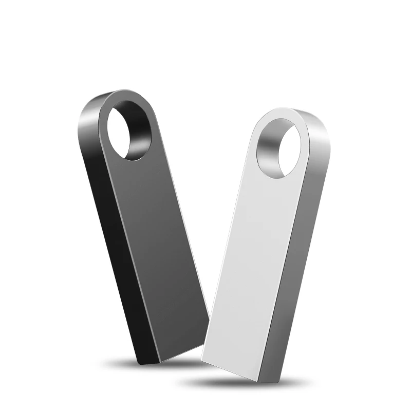usb flash drive 64GB 32GB 16GB 8GB 4GB pen drive pendrive waterproof metal silver u disk memoria cel usb stick gift