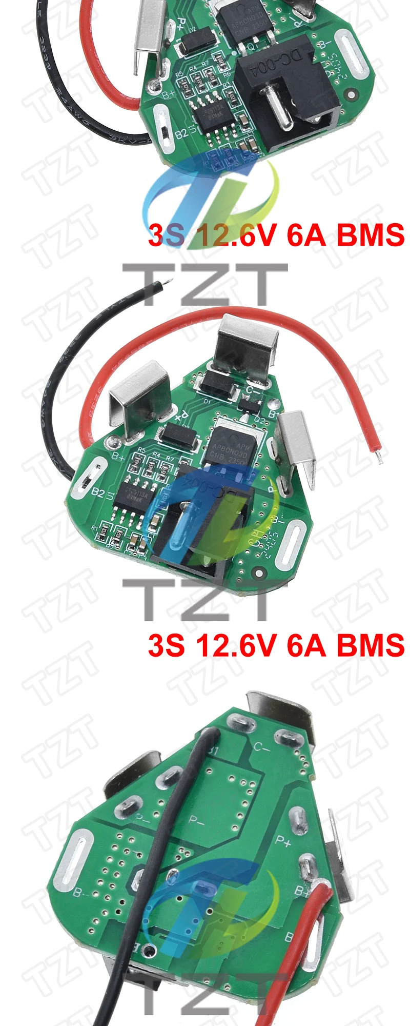 TZT 3S 12,6 V 6A BMS Li-Ion Lithium Batterie Schutz Bord 18650 Power Bank Balancer Batterie Equalizer Board für elektrische Bohrmaschine – Detail 13