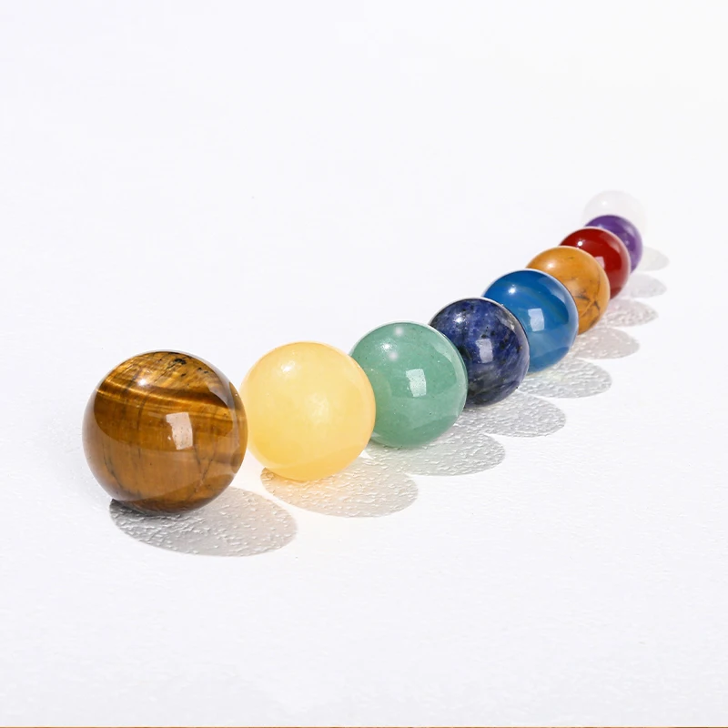 Natural Crystal 9 Planets Ball Solar Sun System Rock Quartz Stones Beads Healing Reiki Chakra Energy Sphere Galaxy Box Model quartz beads loose gemstone beads loose beads beads jewelry bead jewelry making