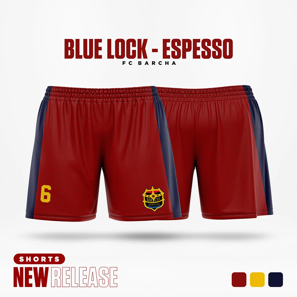 Blue Lock Jersey FC Barcha Cartoon Anime Men Beach Shorts 3D Print Summer Fashion Man Women Short Pants Street Sport Kids Bottom 6